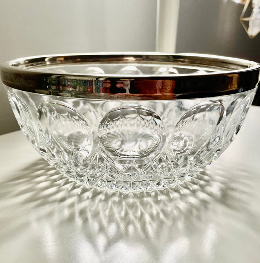 1950's Large Diamond Cut Bowl