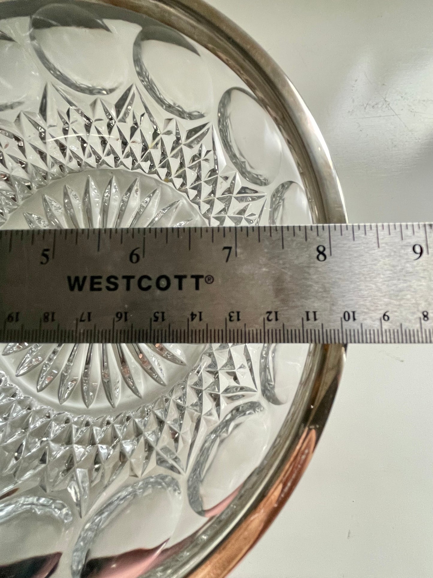 1950's Large Diamond Cut Bowl